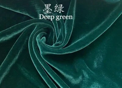 Vestido de noche de lujo de tela de terciopelo de algodón de seda blanco negro de 1 yarda material terciopelo Foto 1 de 4