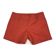 The Limited Women's Harvest Red Flat Front Tailored Shorts Size 2 NEW