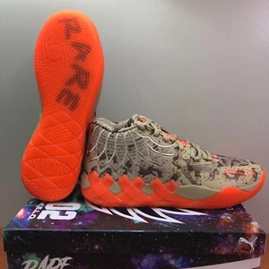 Puma MB.01 Digital Camo Pale Khaki Ultra Orange Sneakers 379217 01 Men's Sz 11.5 - Picture 1 of 11