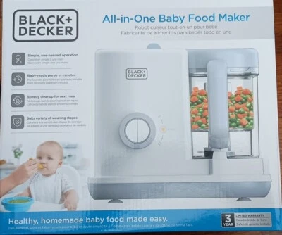 Black+Decker All-In-One Baby Food Maker BRAND NEW - Image 1 of 4