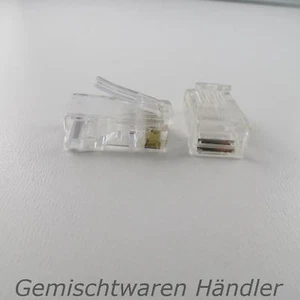 Rj 45 Plug Cat6 Modular Plug 8P8C 8 Pole 100 Piece - Picture 1 of 1
