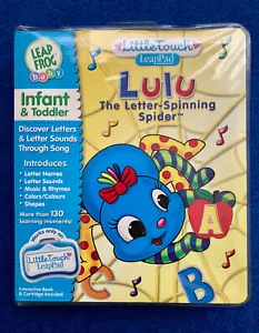 LeapFrog Baby Little Touch LeapPad Lulu Letter Spinning Spider Book & Cartridge - Picture 1 of 8