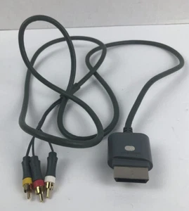 XBOX 360 Genuine OEM Microsoft Composite Video AV TV RCA Cable Cord X810973-001 - Picture 1 of 3