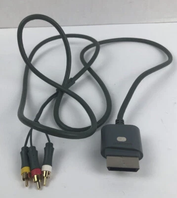 XBOX 360 Genuine OEM Microsoft Composite Video AV TV RCA Cable Cord X810973-001 - Image 1 of 3