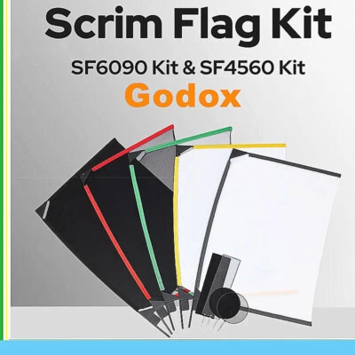 Godox Scrim Flag Kit Foldable Frame Diffusion Soft Light-blocking Light-reducing - Image 1 of 4
