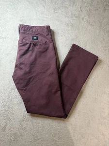 Vans Men's Authentic Chino Stretch Pants Sz 32x31 Red Skater Regular Fit - Picture 1 of 11