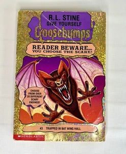 1995 Give Yourself Goosebumps #3 Trapped In Bat Wing Hall R. L. Stine - Imagen 1 de 5