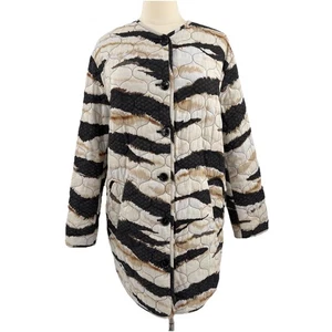 Lala Berlin Steppmantel Jacke beige schwarz Gr. M/L Lagenlook Art to Wear - Bild 1 von 14