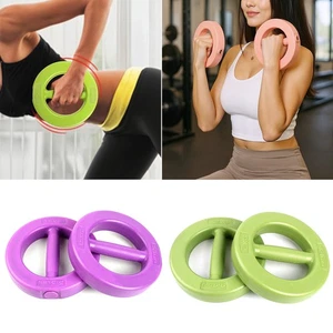 1 Pairs Circular Mini Dumbbell Weights Iron Hand Pair Workout Fitness 1/1.5/2 KG - Picture 1 of 11