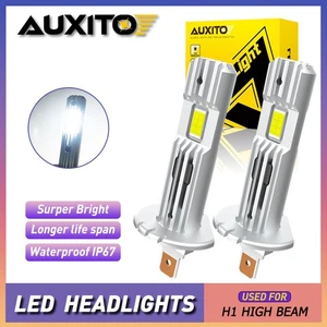 AUXITO Super Bright H1 LED Headlight High Low Beam Error Free White CANBUS 2/4/8 - Picture 1 of 17