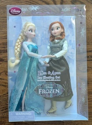 Disney Frozen Classic Dolls Elsa & Anna Ice Skating Set NIB NEW sparkly gowns - Image 1 of 4