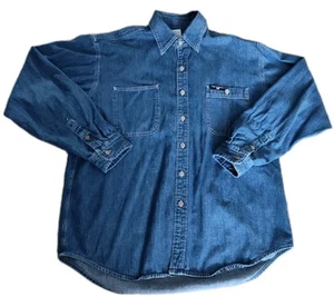 Vtg Ralph Lauren Polo Jeans Co. Men's Denim Western Worker Button Up Shirt Sz XL - Picture 1 of 15