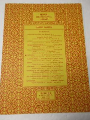 Pestalozza Ciribiribin Clarinet Quartet Sheet Music Arranged by David Bennett - Image 1 of 4