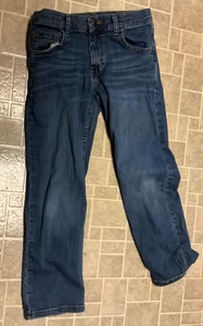 Jeans ragazzo Wrangler blu taglia 10 Husky con vita regolabile classico dritto GC - Foto 1 di 11