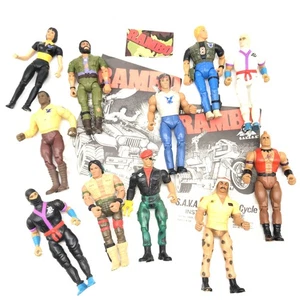 Vintage 1980’s Rambo Figure 14 Piece Lot (11Figure) TD Jackson W/ RARE FIGURES - Picture 1 of 24