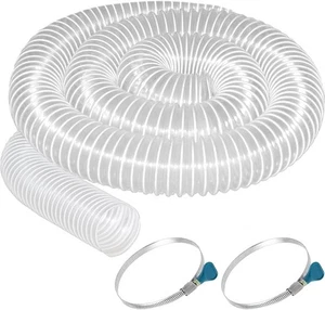 Qucship Staubsammelschlauch klar PVC flexibel durchstoßfest 3 Zoll x 10 Fuß - Bild 1 von 6
