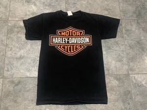Harley Davidson Motorcycles T-shirt Black Short Sleeve Size Small HD Four Rivers - Picture 1 of 5