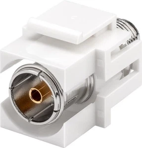 10x Keystone Modul SAT/Antenne; Keystone Modul SAT/Antenne - F-Buchse > Koax-Buc - Photo 1/7