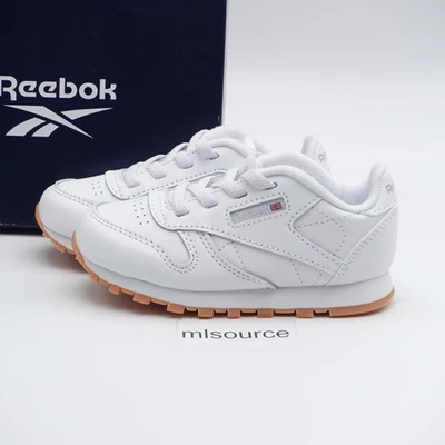 Size 10 Toddler Kid's Reebok Classic Leather Stretch Lace Sneakers 100008336 - Image 1 of 4