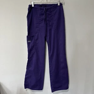 Cherokee Workwear Scrub Pants Women's Small Purple - Picture 1 of 5