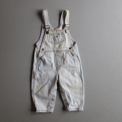 Mono Jeans Guess Vintage Bebé 18 Meses Azul Lavado Claro Denim Hecho en EE. UU. Años 90 Foto 1 de 4