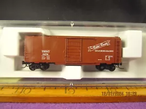 MICRO TRAIN Z GAUGE GULF MOBILE & OHIO 40 FT BOX CAR RD # 5676 ITEM No. 14113-2 - Picture 1 of 10
