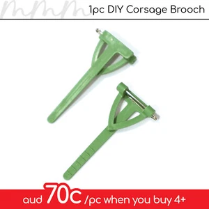 1pc DIY Corsage Brooch Buttonhole Pins Flower Wedding Party Bridal Prom - Picture 1 of 2