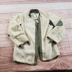 VINTAGE USAF Wool Coat Liner Jacket Mens Medium Beige 1950s Air Force Adult - Picture 1 of 10