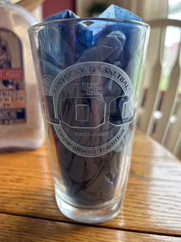 KENTUCKY BASKETBALL Pepsi Congrats 100 Years Etched Beer Glass 2003 NCAA Cover