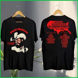 Post Malone F-1 Trillion US Tour 2025 Tour Dates Two Sides T-Shirt - Picture 1 of 4