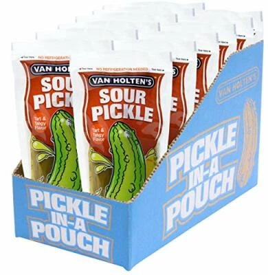 Van Holten's - Pickle-In-A-Pouch Jumbo Sour Pickles - 12 Pack - Image 1 of 4