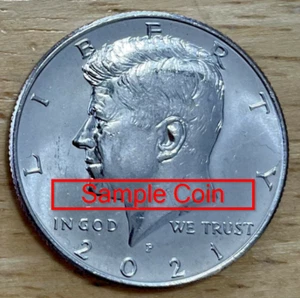 2021P John F Kennedy Halbe Dollar Münze im Umlauf NIFC Fünfzig Cent *kostenloser Versand* - Bild 1 von 2