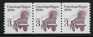 US Scott #2252, Plate #1 Coil 1988 Conestoga Wagon 3c VF MNH - Picture 1 of 1