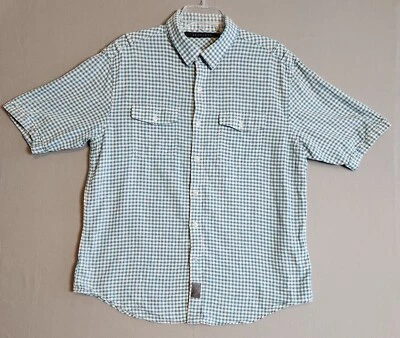 Camisa Sean John Para Hombre XL Cuello Manga Corta Abotonada Mezcla de Lino Foto 1 de 4