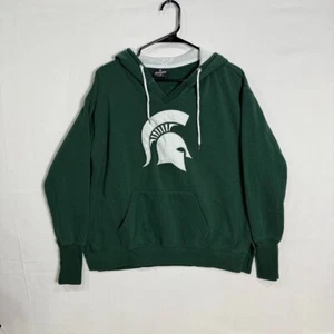 Colosseum Michigan State Spartans Hoodie Womens M Green Pullover NCAA - Picture 1 of 6