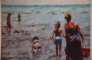 Gathering Shells Giclée Print 15.07.13, Elaine Hughes, Irvine ca #12/500 - Bild 1 von 4