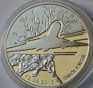 Poland 20 Zlotych 2011, Presidential Plane Crash in Smolensk, Coin Info Booklet - Picture 1 of 3