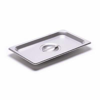 Fourth-Size Steam Table Pan Solid Cover 24 Gauge Stainless Steel Steamtable Pans • 10.99$