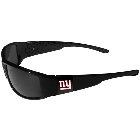 New York Giants Black Wrap Sunglasses NFL Glasses Fan 100% UVA/UVB, Licensed Cover