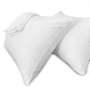 Pillow Cases King Size-100% Cotton Pillowcase Covers with Zipper Hidden, Breatha - Picture 1 of 12