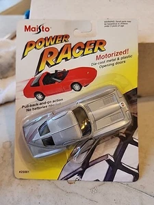1995 Maisto POWER RACER '63 Split Window Silver Corvette MOC C-6.5 Motorized T15 - Picture 1 of 1