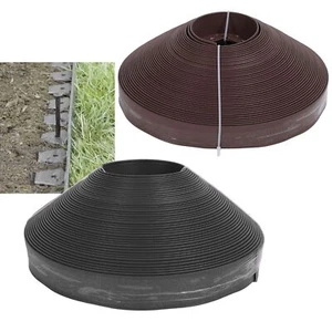 Landscape Edging Kit PE 40m Garden Border with Spikes for Lawn Flower Bed Grass - Picture 1 of 12