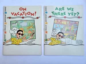 VINTAGE 1985 & 1990 SET OF TWO RAND McNALLY BACKSEAT ACTIVITY BOOKS RARE TO FIND - Bild 1 von 12