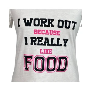 Camiseta gráfica Athletic Works para mujer manga corta cuello en V talla XS 0-2 - Imagen 1 de 11