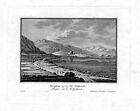 ca 1820 St. Gotthardspass Hospital Schweiz Suisse Ansicht Lithographie lithogaph