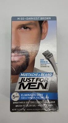 JUST FOR MEN Color Gel Bigote - Barba M-50 Marrón Más Oscuro  Foto 1 de 4