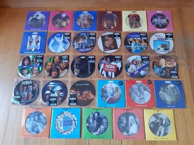 ABBA - LOT OF 29 x 7" PICTURE DISCS - SET OF ANNIVERSARY 7" PIC DISCS - Image 1 of 4
