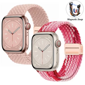 Correa deportiva trenzada magnética correa de nailon para Apple Watch Series 11 9 5 3 1 Ultra - Imagen 1 de 46
