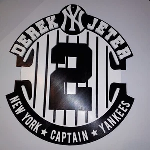 12 INCH 3D DEREK JETER NEW YORK YANKEES HOF BASEBALL PLAQUE SIGN - Picture 1 of 12