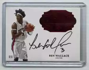 Ben Wallace 2016-17 impecable automático FFA-BW rubí #09/15 - Imagen 1 de 2